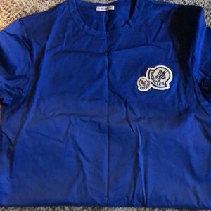 Blue moncler t shirt sz Medium